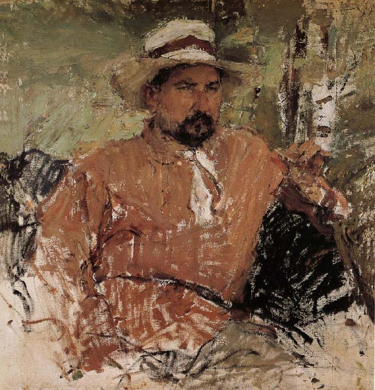 Nikolay Fechin Portrait of artist oil painting image